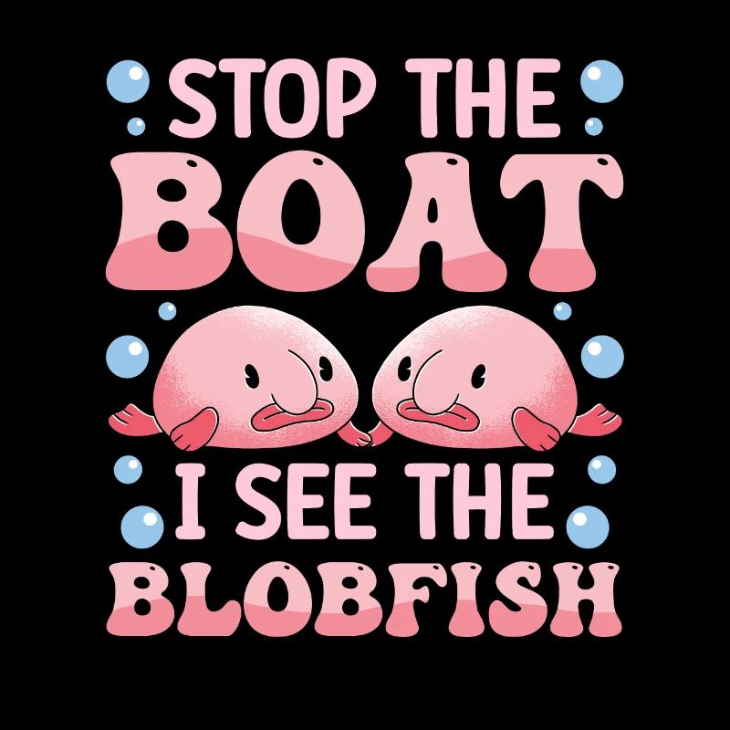 Costume de Blobfish - Visage de poisson Blob laid -