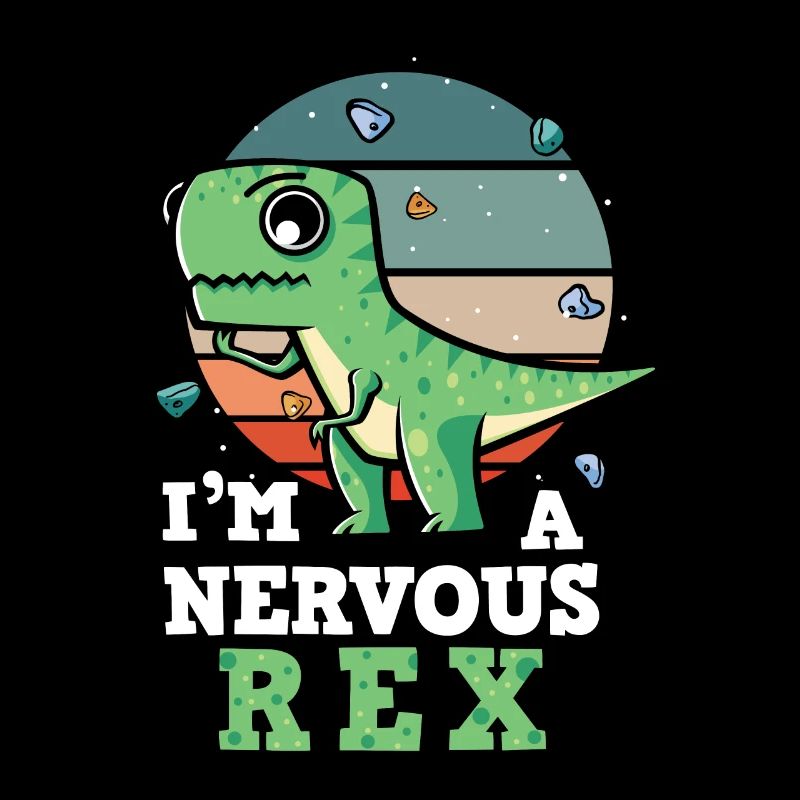 Angst Design Ich bin ein nervöser Rex