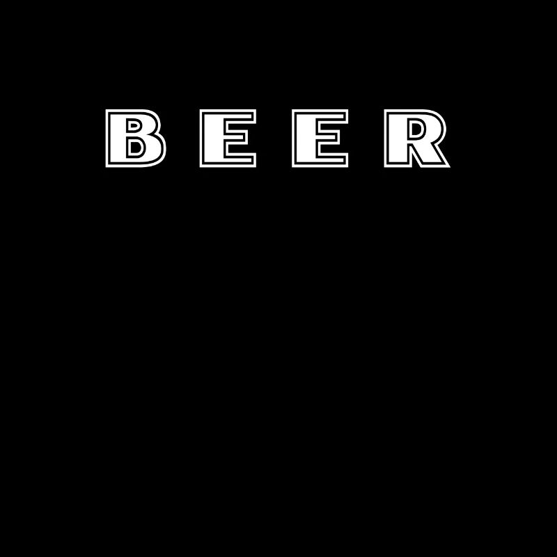 Bier Schriftzug