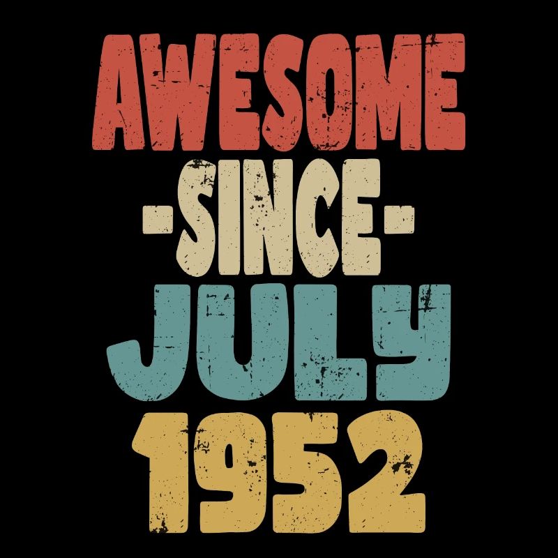 1952 Juli Geburtstag Retro
