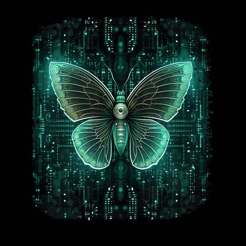 Programmierung PC Programm Code Schmetterling