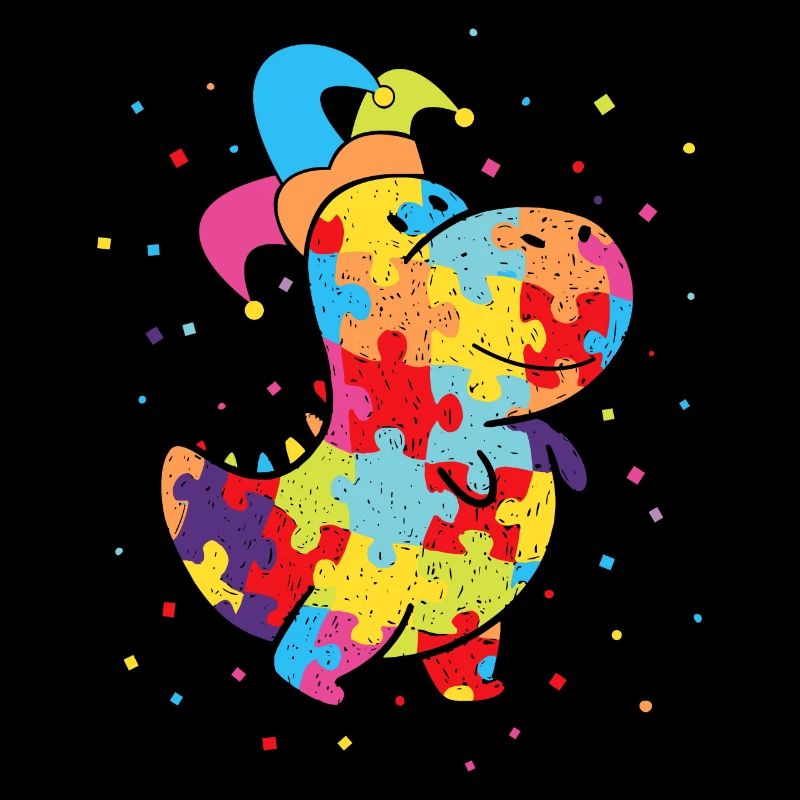 Carnaval Carnaval Confettis Fool’s Cap Dinosaur