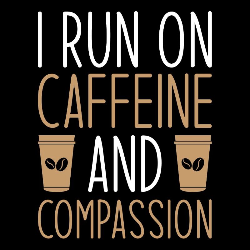 Krankenschwester Kaffee Ich Laufe Mit Koffein