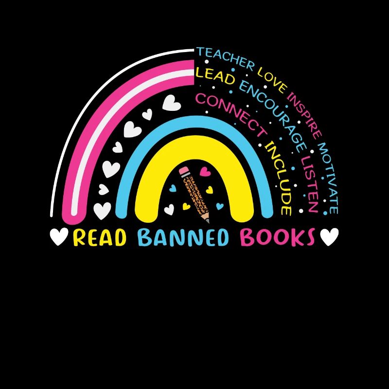 Rainbow I Read Banned Book Lover Reader Read