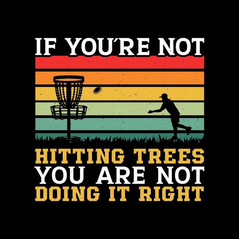 Disc Golfer hit Trees and Curse