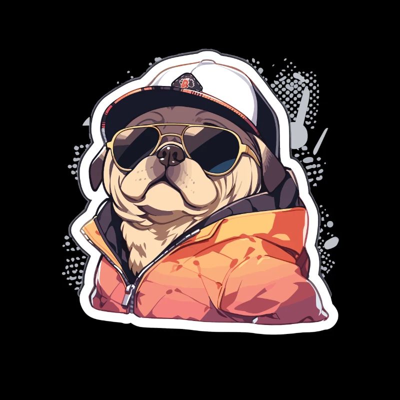 Mops Mops Hund Mops Sonnenbrille Mops Geschenk