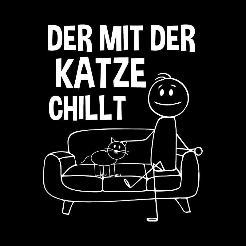 Der mit der Katze chillt