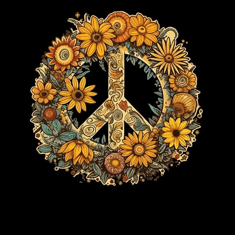 Kostüm Hippie Peace Zeichen