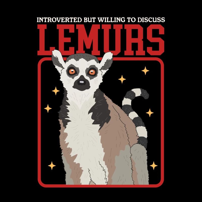 Lemur Katta Lemuren Ringelschwanz Lemure Geschenk