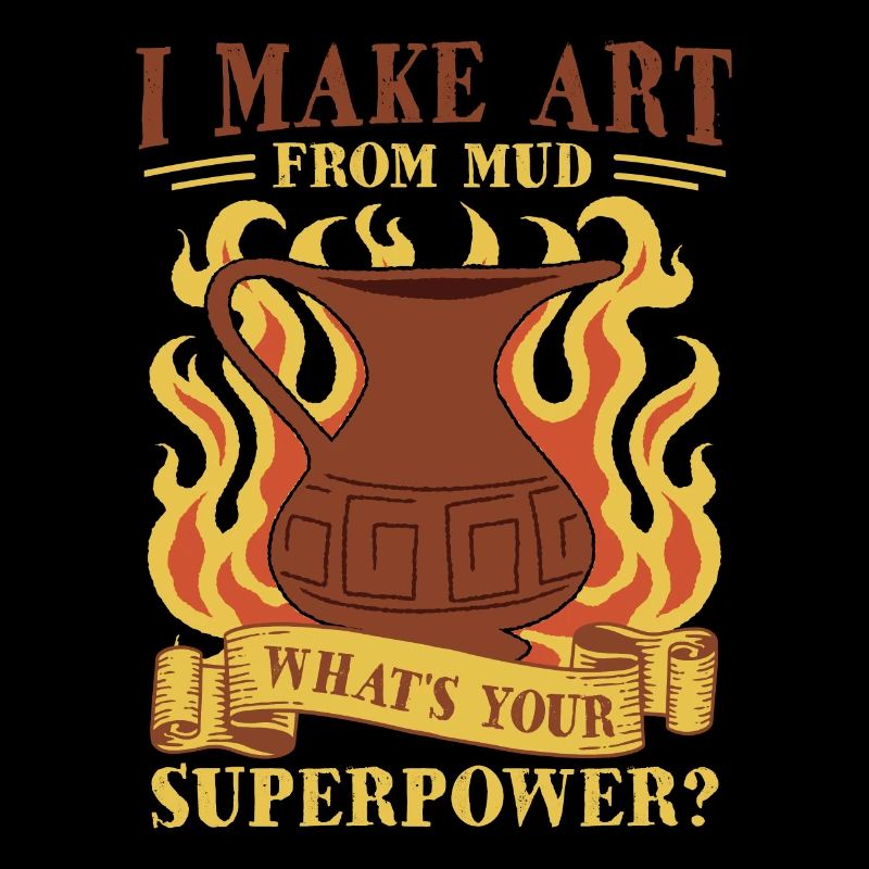 Pottery Lover Clay Ceramic Four