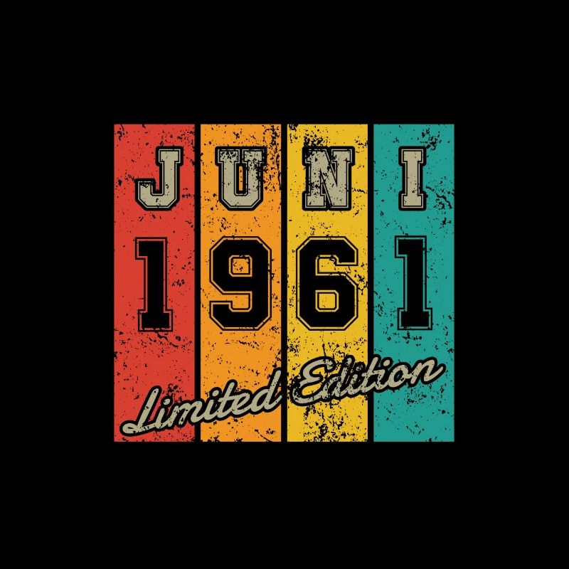 Geburtstag: Juni 1961 - Limited Edition Retro