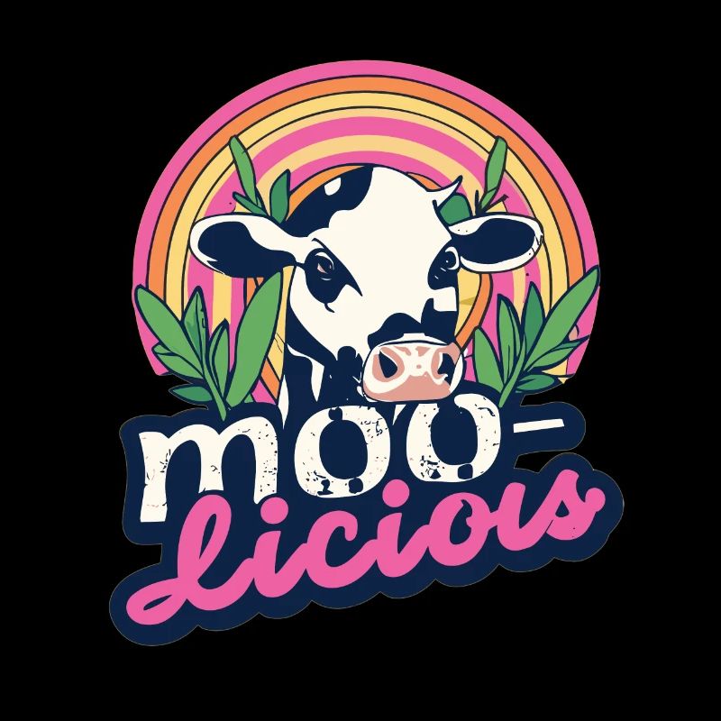 Vache Vaches Moo-Licious Farmer Tête De Vache
