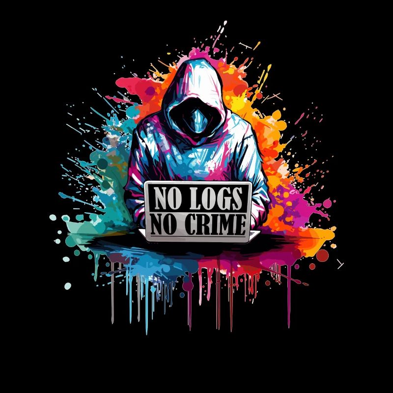 Ethical Hacker's Code: No Logs, No Crime Visual