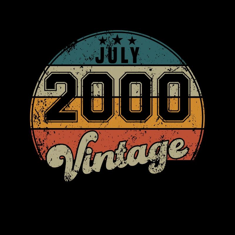 Vintage Geburtstag - Juli 2000 - Geschenkidee