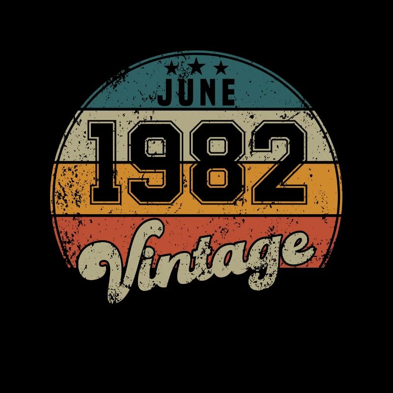 Vintage Geburtstag - Juni 1982 - Geschenkidee