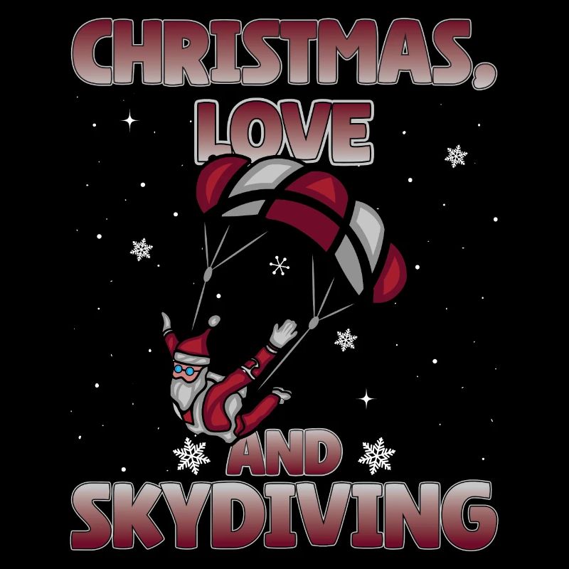 Parachutisme Amour de Noël et parachutisme