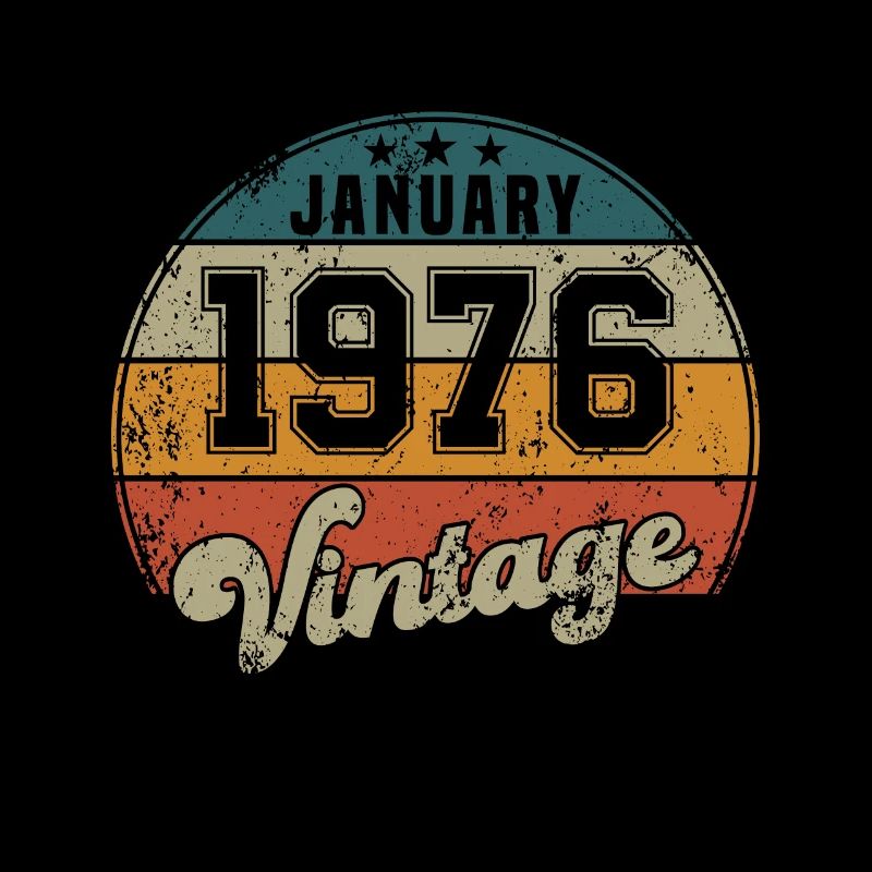 Vintage Geburtstag - Januar 1976 - Geschenkidee
