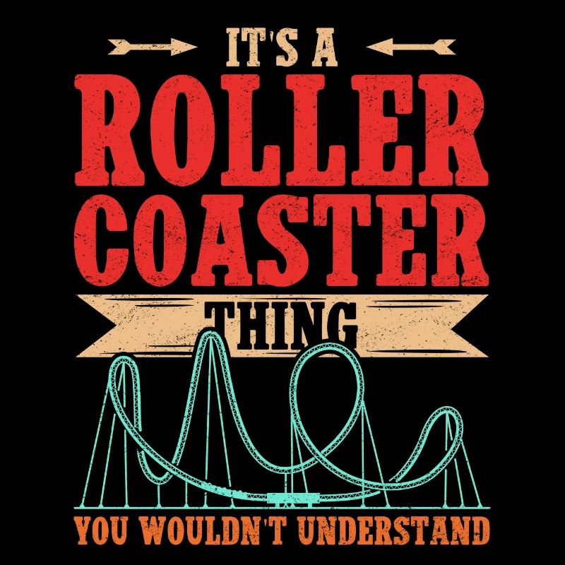 Achterbahn Rollercoaster Roller Coaster Geschenk