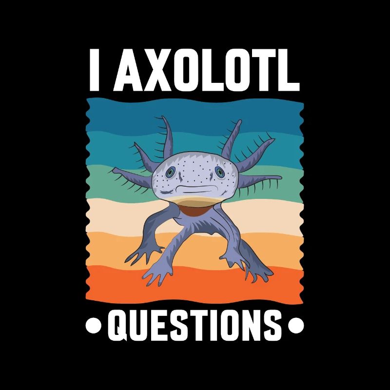Mignon axolotl drôle mexicain salamandre amant Tee
