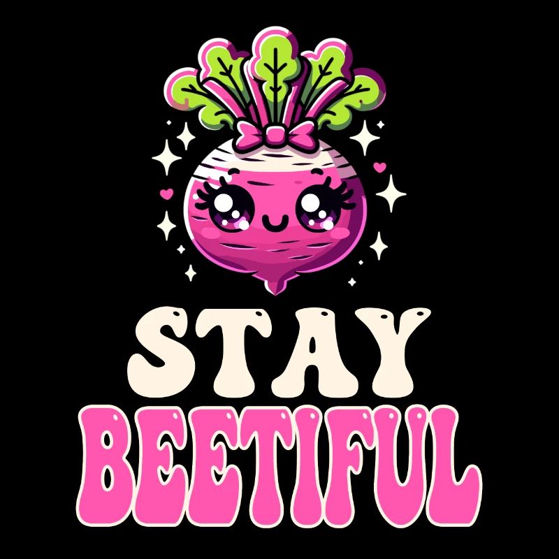 Beetroot Love - Restez Beetiful Kawaii Beets Pun
