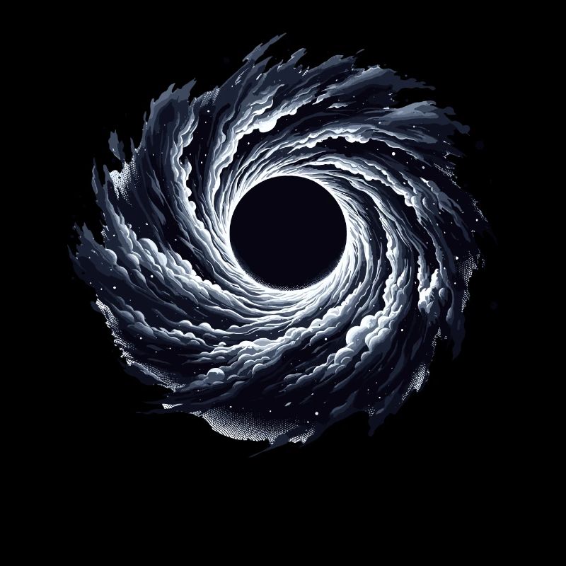 Astrophysics Enthusiast Cosmic Black Hole Artwork
