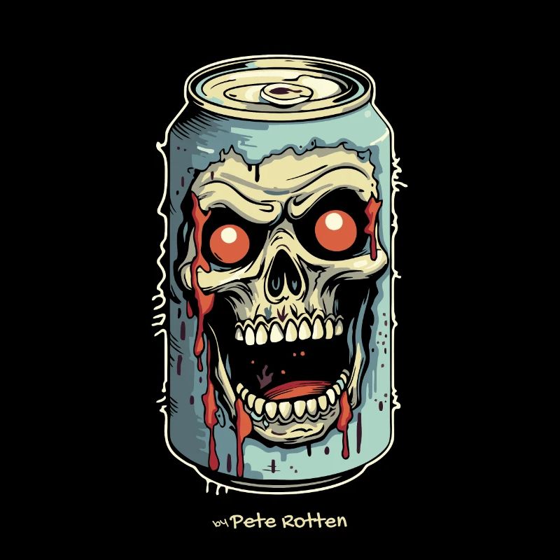 The Horror Skull Soda Can