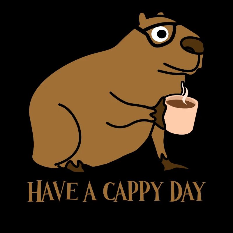 Capybara Coffee Nerd Capybaras