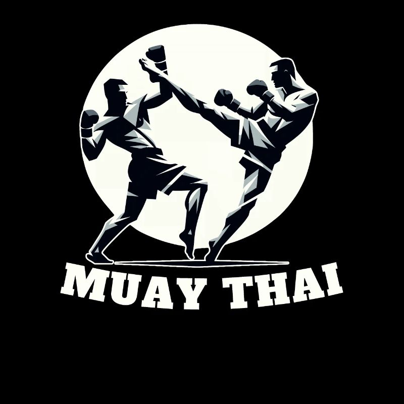 Conception de combattant Muay Thai
