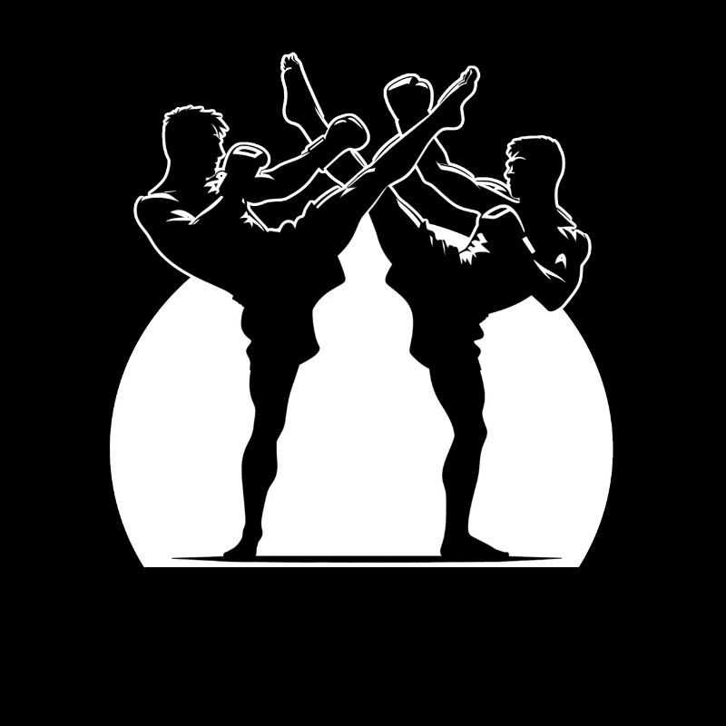 Conception de combattant Muay Thai