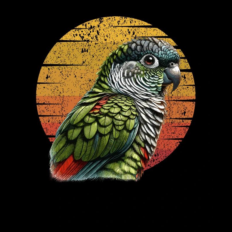 Conure à joues vertes Conure mignon Perroquet