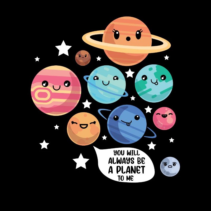 Pluto Planet Joke Funny Cosmonaut Galaxy Physicist