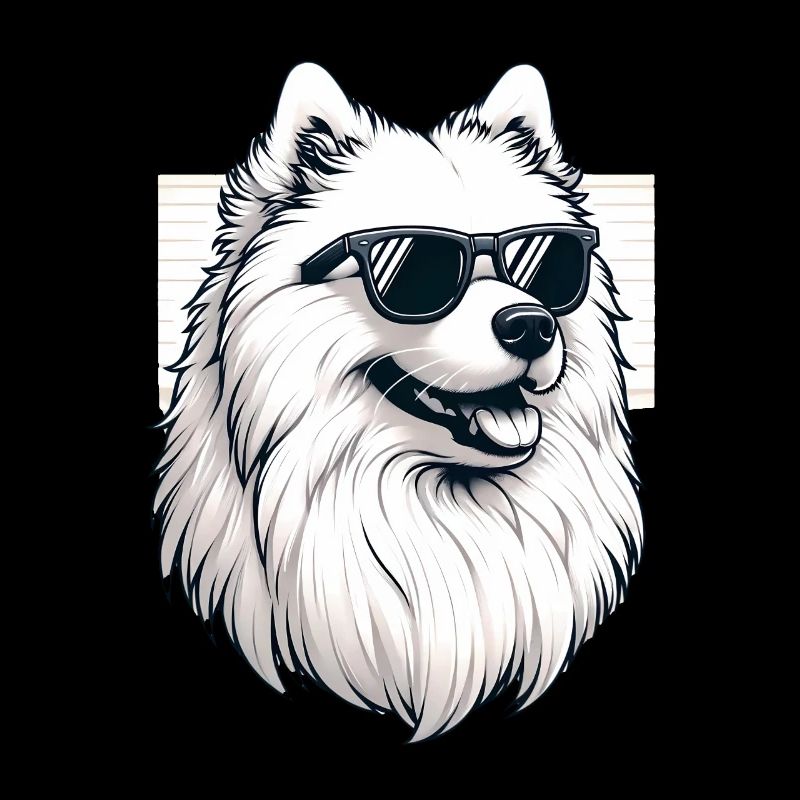 Chien Samoyède Cadeaux Mignon Samoyède Chien Graphique