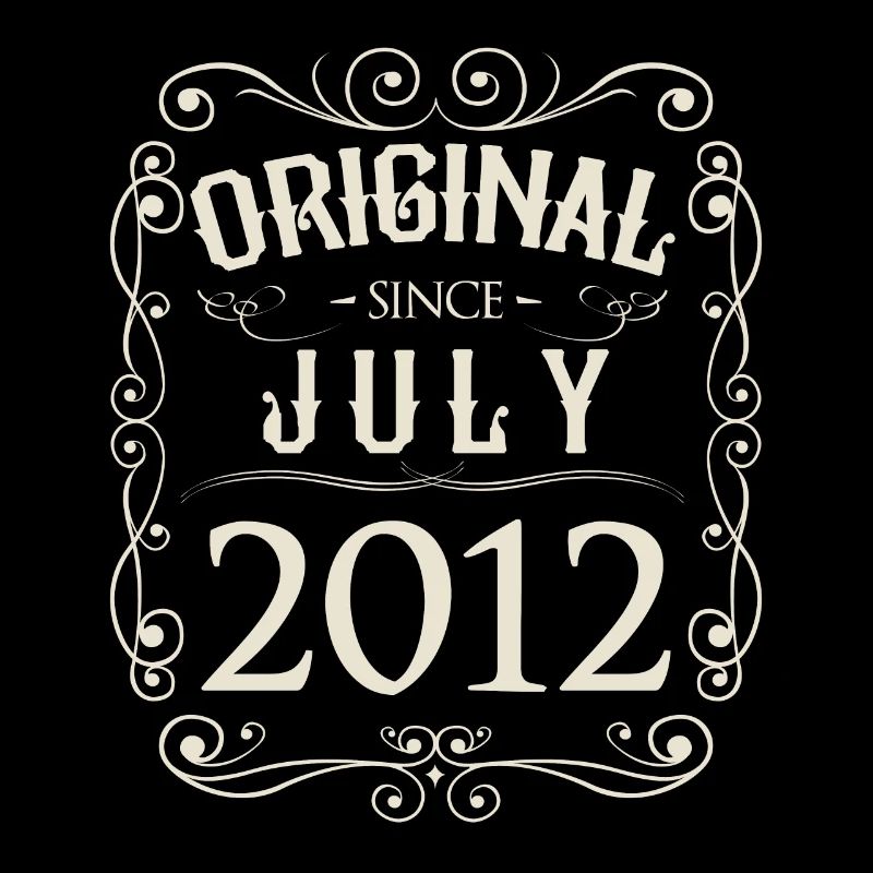 Vintage - Original since Juli 2012 Geburtstag