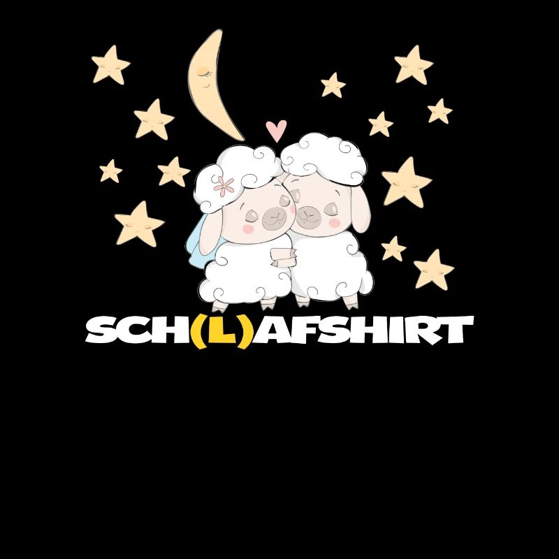 Schlafshirt Schaf Pyjama Schlafanzug