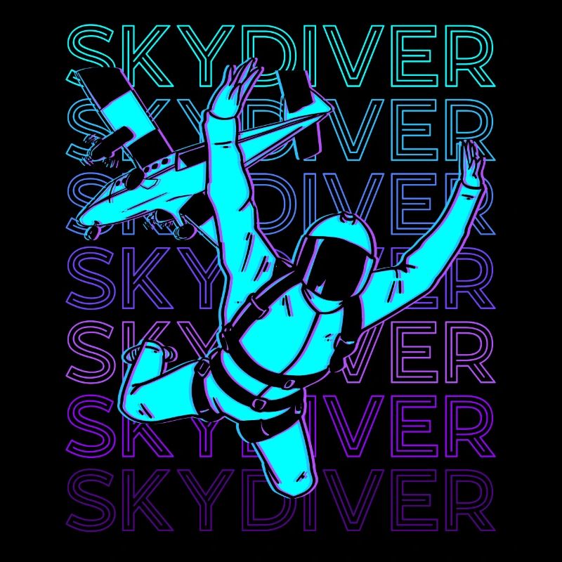 Skydiving Skydiver Parachute R