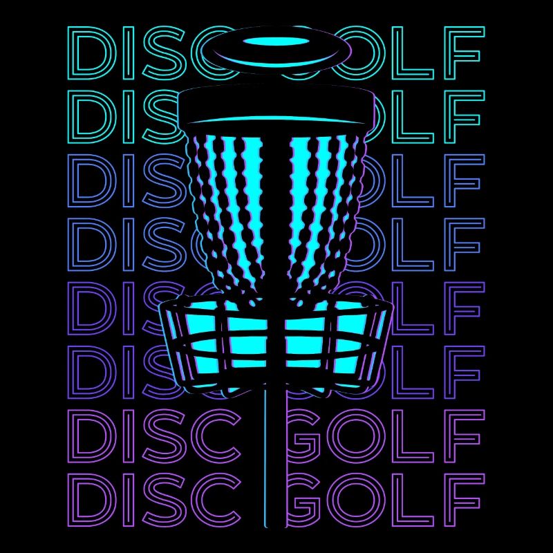 Disc-Golf Disc-Golfing Disc-Golfer Retro