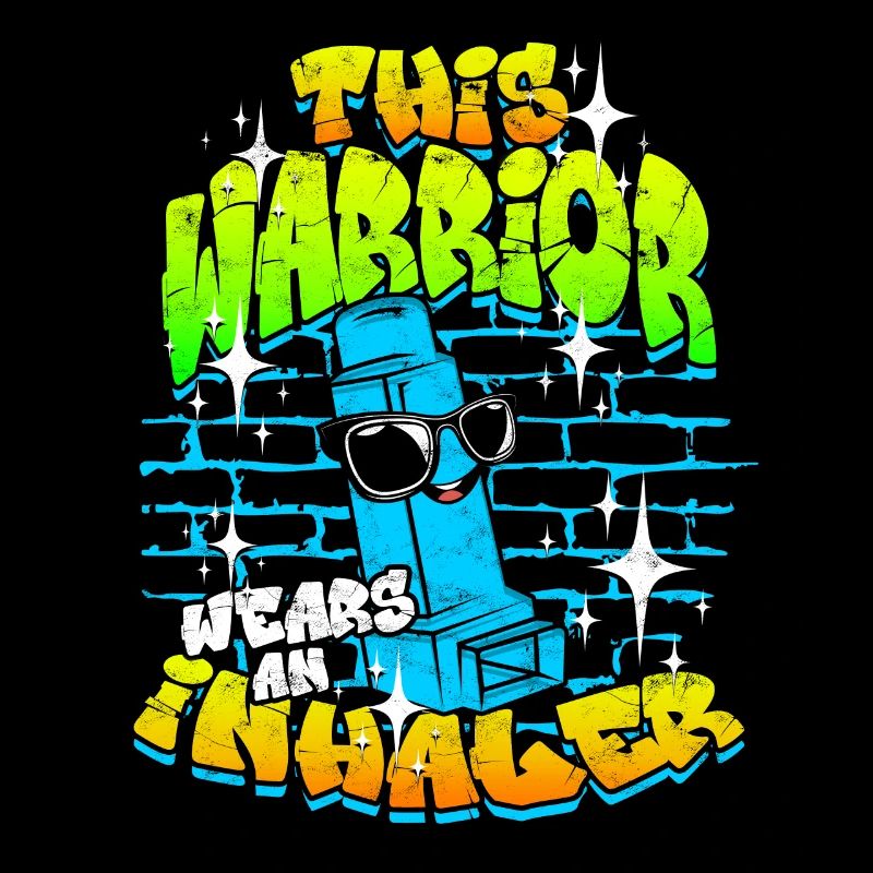Asthma Asthmatiker This Warrior Wears An Inhaler