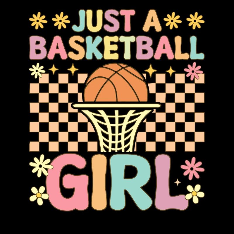 Juste une joueuse de basket-ball groovy