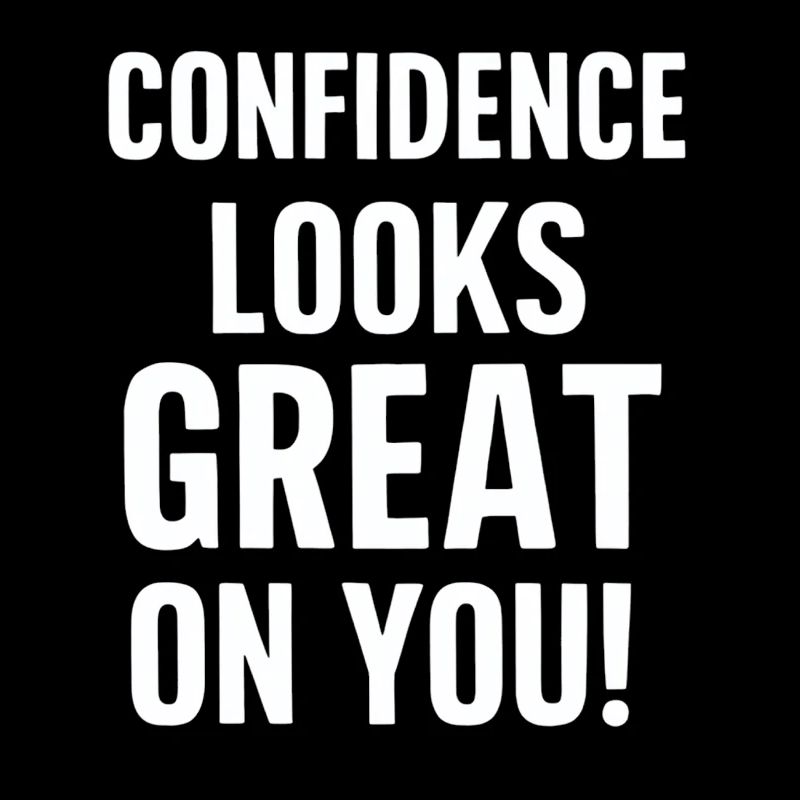 Self-confidence suits you very well