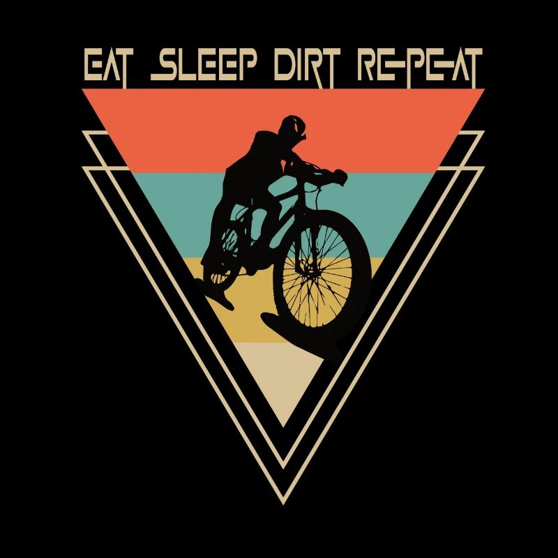 Manger Dormir Dirt Répéter Vélo de montagne de descente