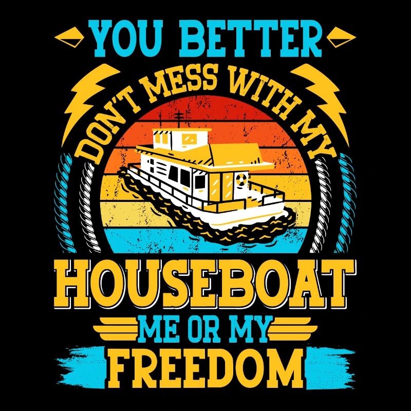 Witziger Hausboot Spruch