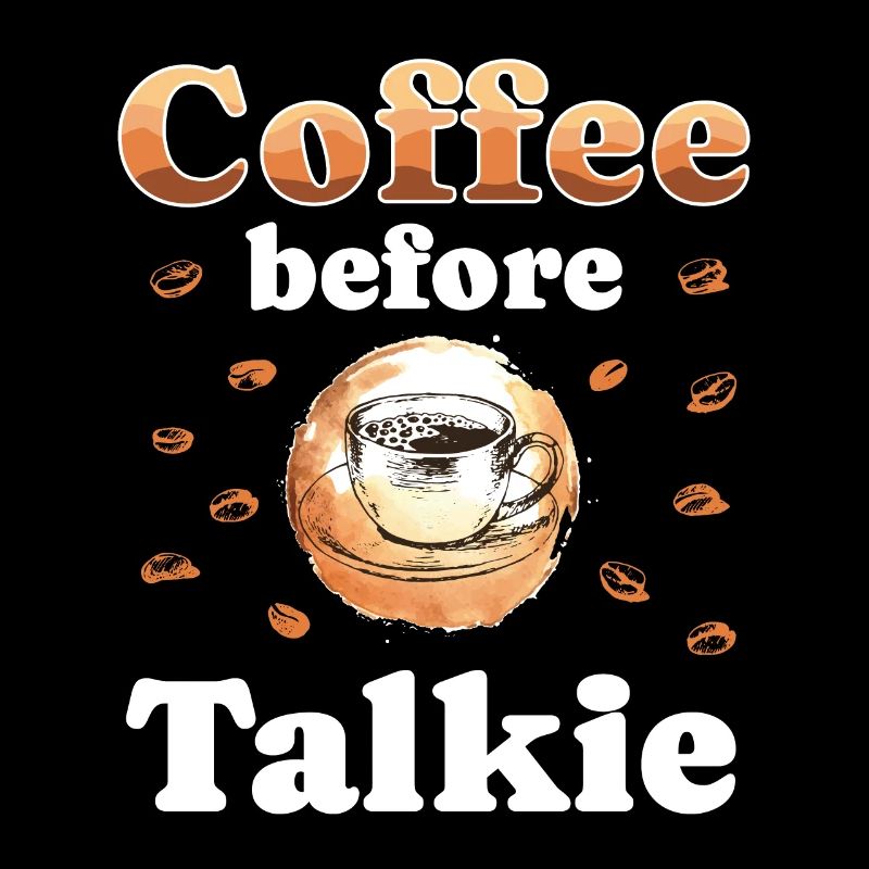 Coffee Talkie Funny Breakfast Meme, Ouote, Coffee