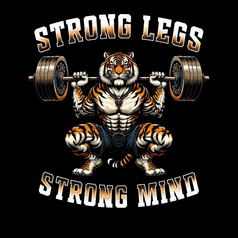 Beintraining Bodybuilder Strong Legs Strong Mind