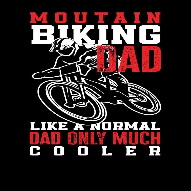 Papa en VTT Beaucoup plus cool