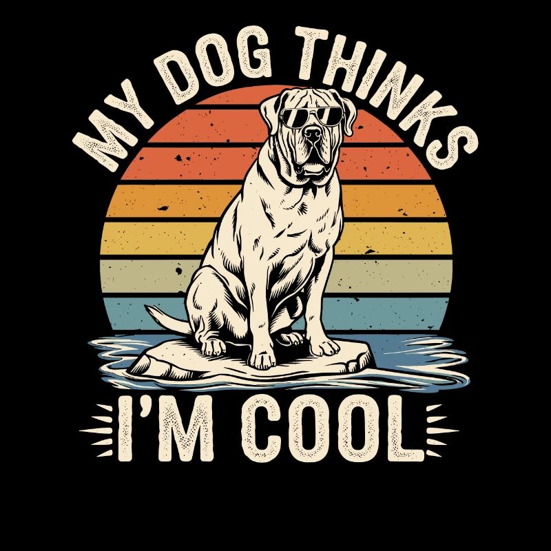 Mastiff Molosser Mon chien pense que je suis cool