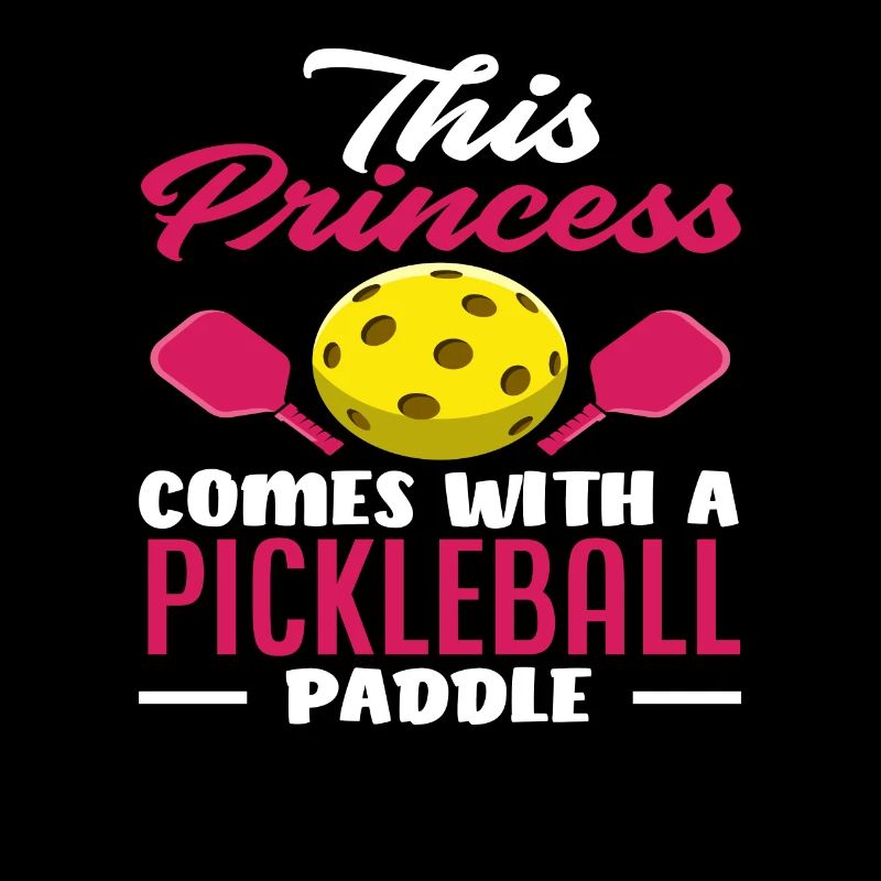 This princess has a pickleball bat