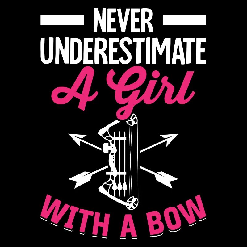 Bogenschießen Bogenschütze Bogen und Pfeil Ein Mäd