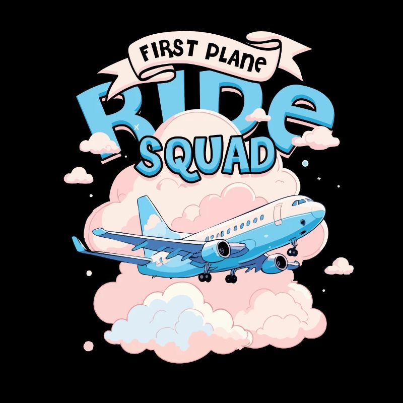 First Flight Airplane Flight First Plane Ride Squad