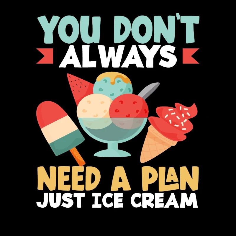 Eis Liebhaber Immer Plan Nur Eiscreme
