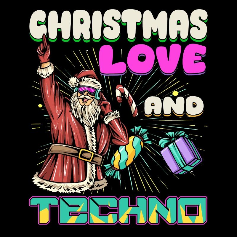 Weihnachten Disco, Rave, Techno, House, Goa, Party